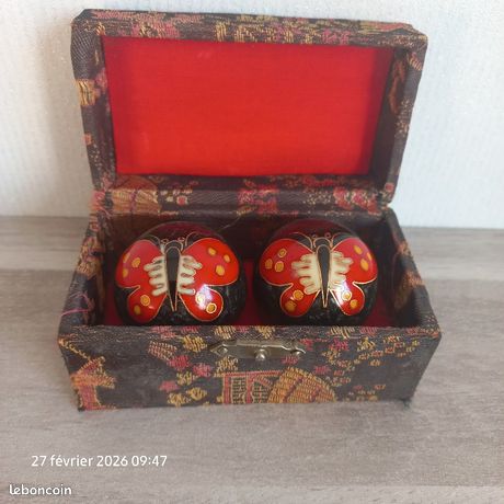 Boules De Santé Qi Gong Vintage En Bon état - Couleur Bleue, Sans Marque, Idéales Pour La Relaxation
