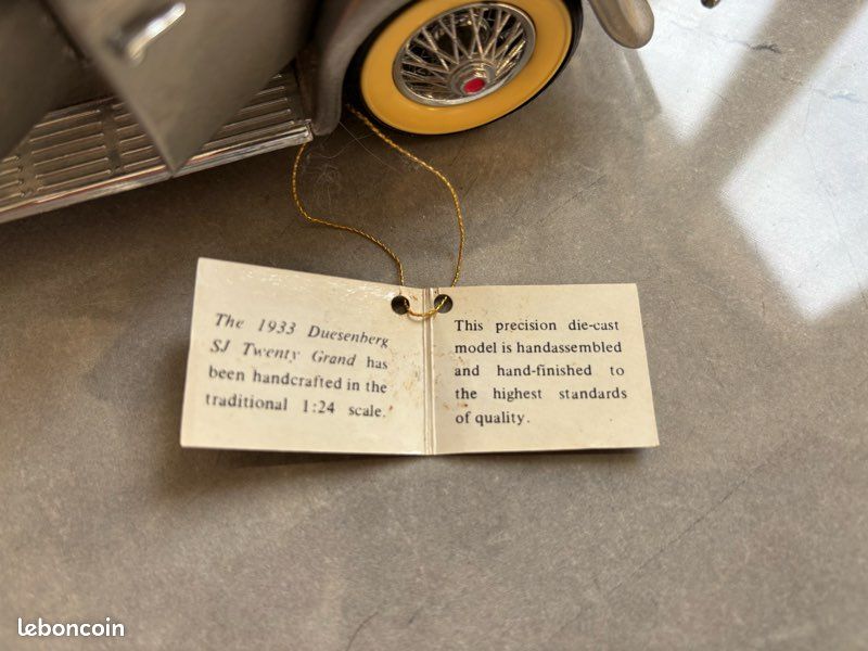 Franklin Mint Duesenberg 1933 1/24 - Bon état, Sans Boîte