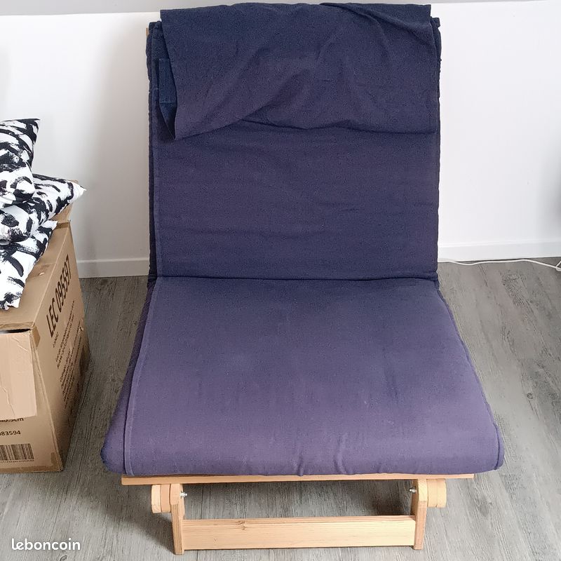 Chauffeuse/lit d'appoint 1 place futon IKEA (image 1)