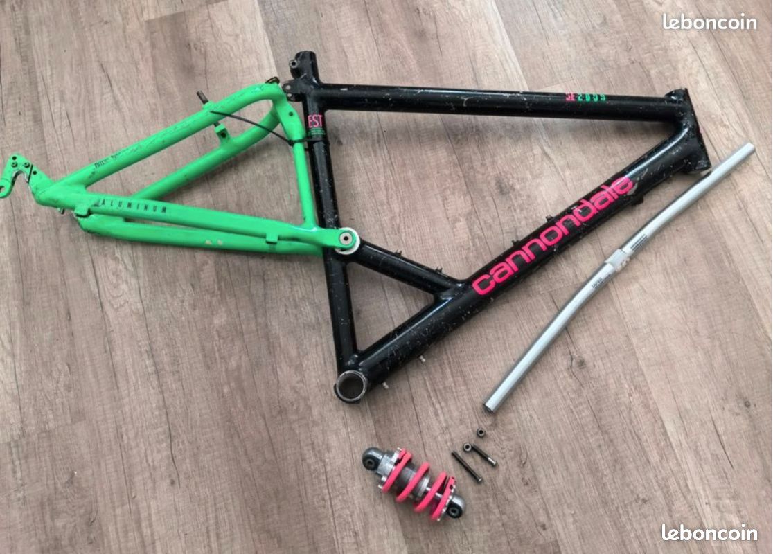 Cadre VTT Vintage Longus Comp 2000 - Taille 26 Pouces, Pince Japon - Occasion Fonctionnel