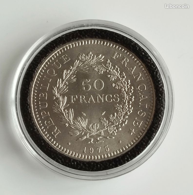 Pièce 50 Francs Hercule - France - Argent - Monnaie De Collection 197?