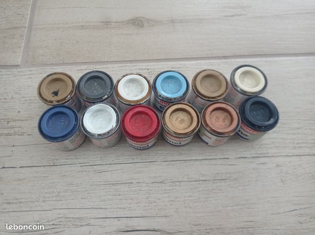 Lot De 45 Pots De Peinture HANNANTS – 16 Ml Chacun, Couleurs Diverses, Neufs
