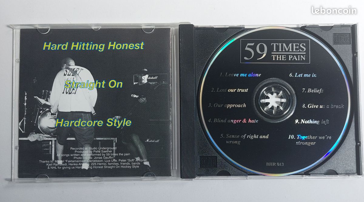 Lot 3 cd -59 TIMES THE PAIN / More out of today ; Twenty Percent of my hand; BLIND Anger &Hate (image 5)