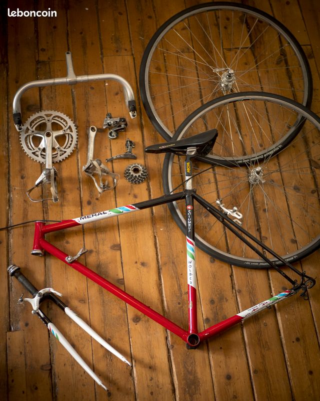 Cadre De Vélo Course Meral – Taille à Préciser – Vintage, Pour Restauration