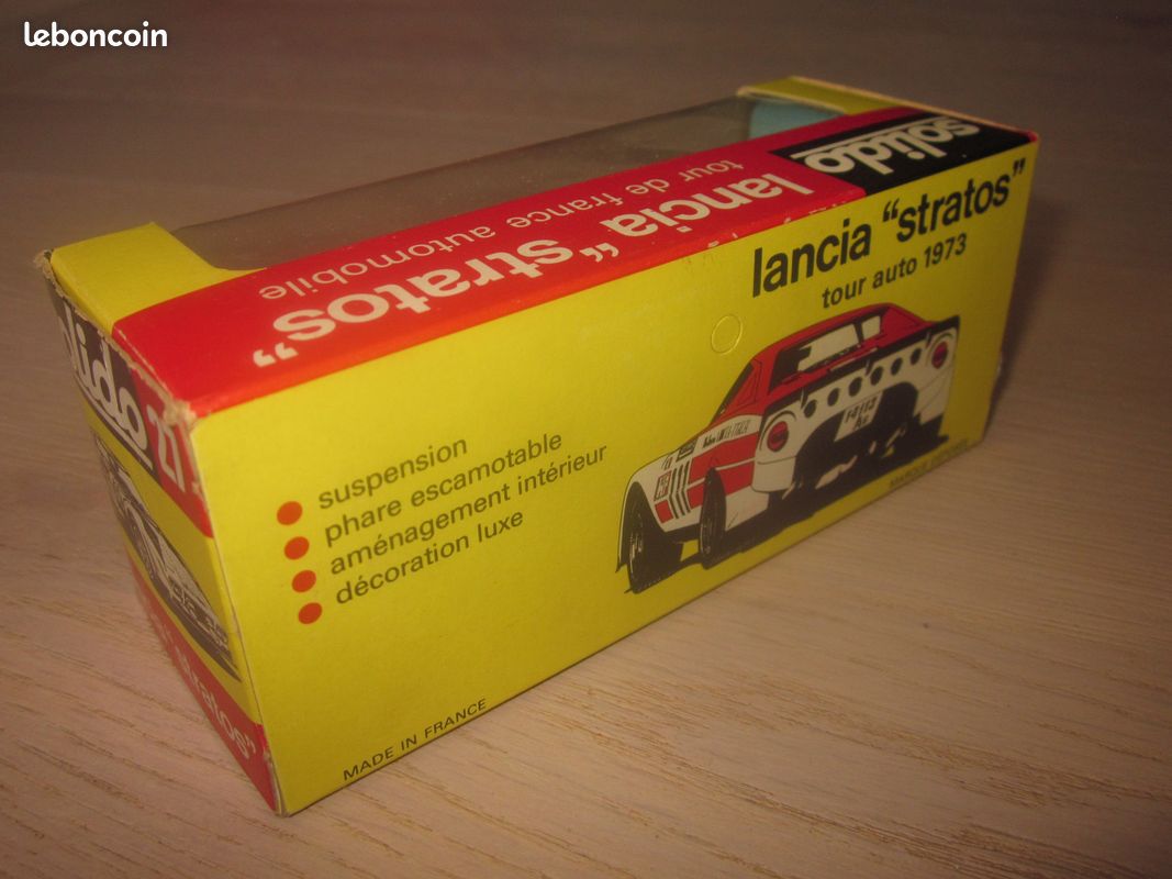Modèle Réduit 1/43 Solido N°27 Lancia Stratos Alitalia Marlboro Rallye - Avec Boîte - Occasion