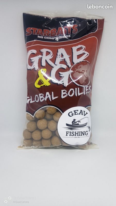 Bouillettes Carpes Starbaits Grab & Go Global 1KG Scopex - Appâts Bouillettes Carpes Starbaits Grab & Go Global 1KG Scopex - Appâts