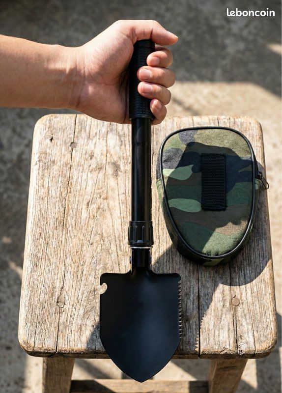 Pelle Militaire Multifonctionnelle Pliante Pelle Militaire Extérieure Petite Pelle Militaire en Acier au Manganèse Pelle Portable Pratique