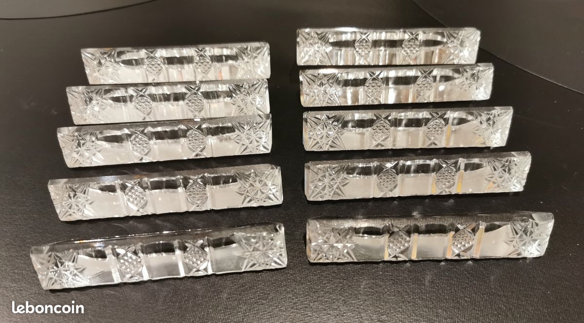 10 portes couteaux vintage en verre 1960 | Acheter sur
