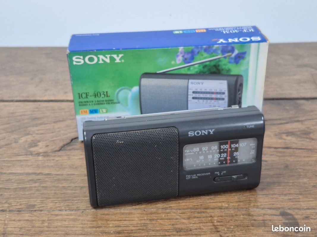 Sony Icf-403l Portable 3 Band Fm/mw/lw Radio