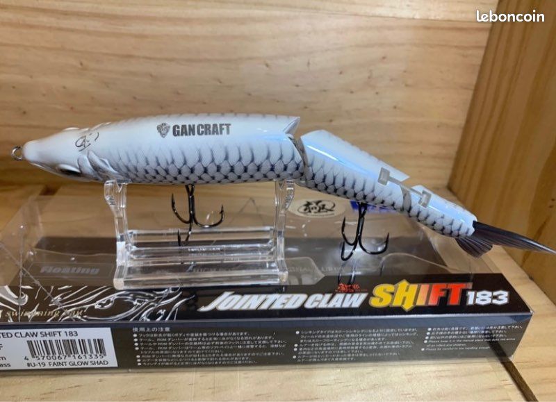 Leurre Gan Craft Jointed Claw Shift 183 Type F 29 – Flottant Et Bruiteur – Neuf