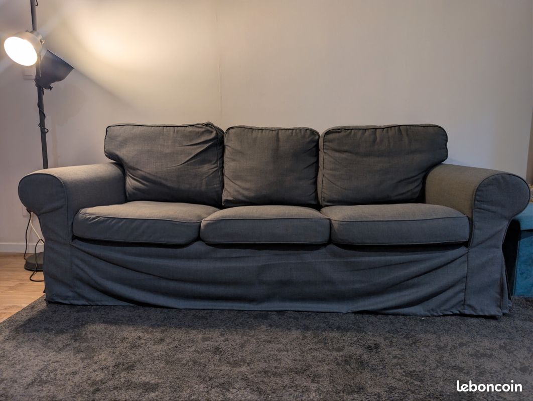 IKEA Ektorp Slipcover - Nordvalla Dark Gray 4 Piece