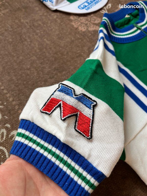 Maillot vélo cyclisme vintage Santini original 70 équipe LaRedout