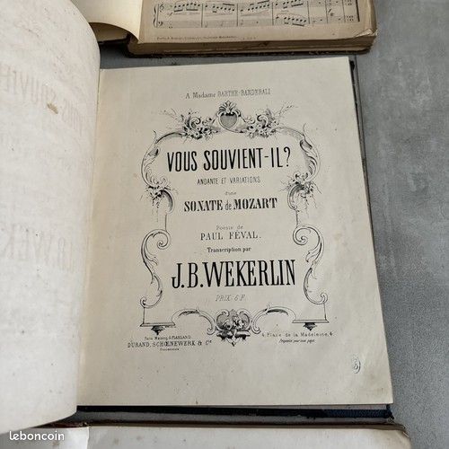 LOT DE 2 partitions:1ère et 3ème Sonates par L.Van Beethoven+4 pages