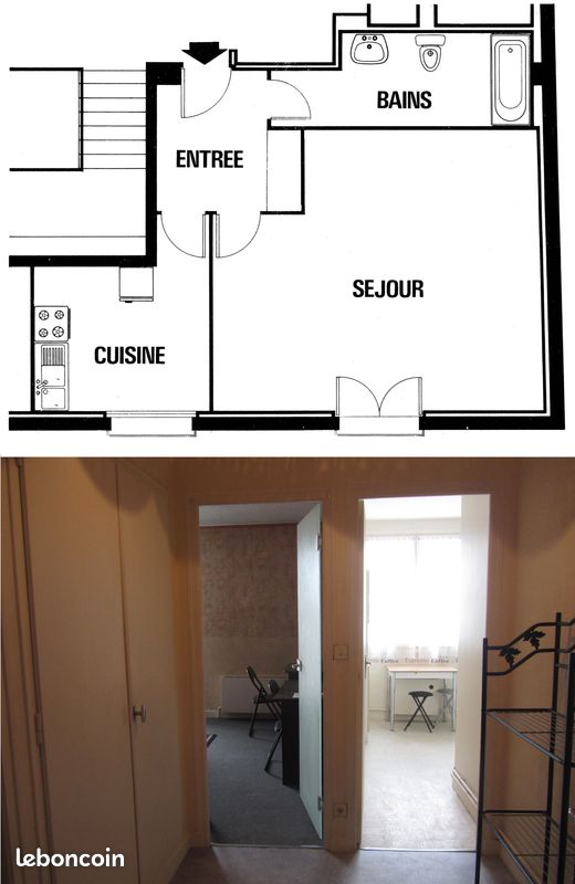 Appartement 1 pièce 48 m² · à Angoulême · 48 m² · 65 000 €