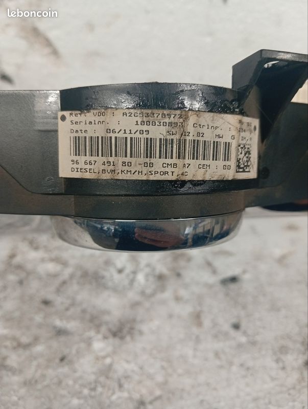 Compteur Peugeot 207 (image 3)