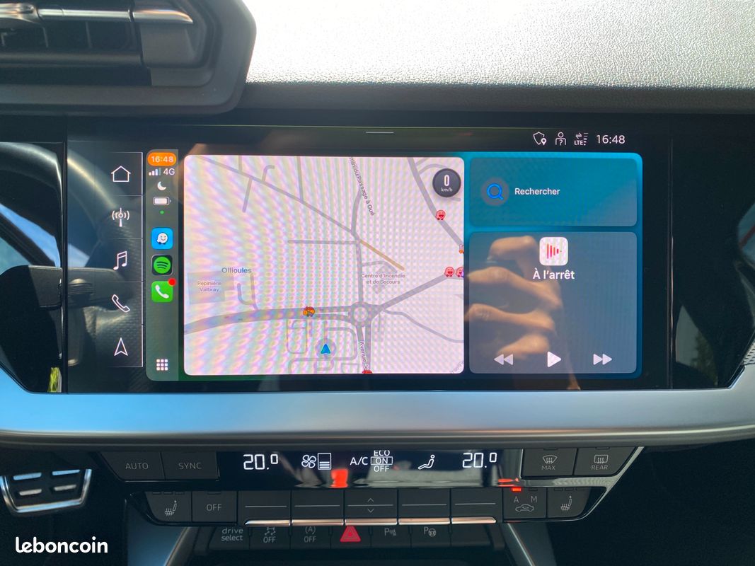 Audi a3 2.0l tdi 150ch - s line - s-tronic - cam.rec - carplay - cockpit digital - sieges chauff (image 8)