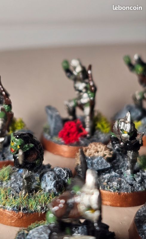 Figurine Warhammer - Guerriers Gobelins En Métal, Occasion, Pour Armée Orques & Gobelins