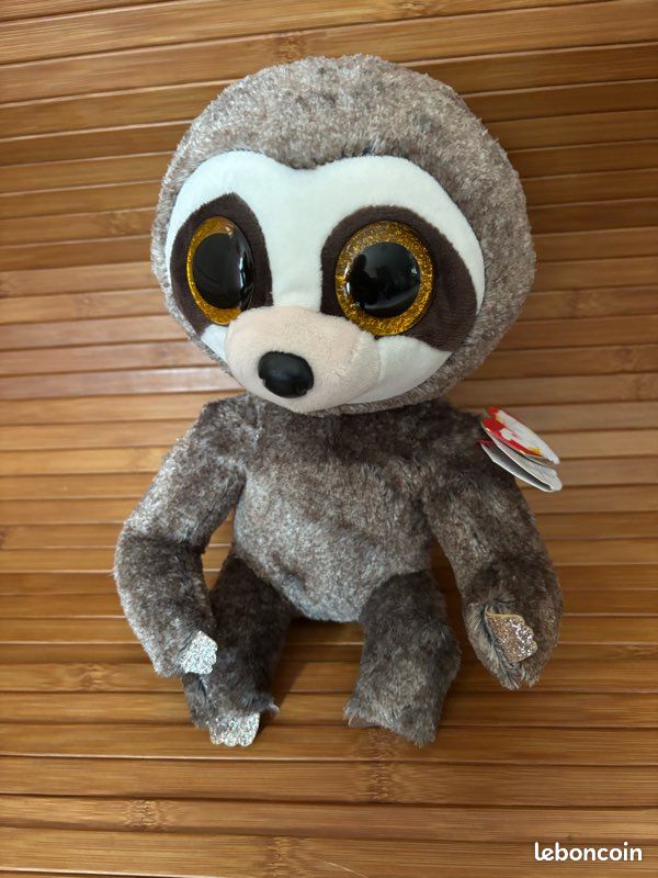 Neuf peluche paresseux marron dangler 28 cm TY Jeux Jouets