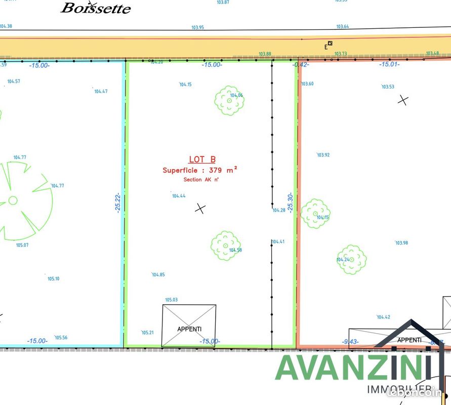 Terrain 379 m² Villiers-sur-Morin (image 3)