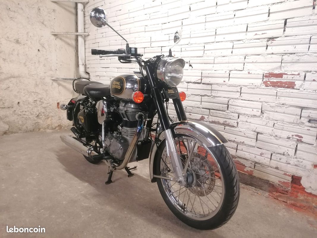 Royal Enfield 500 Bullet ABS Classic Chrome Black (Permis A2) (image 1)
