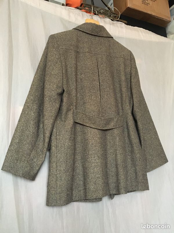 Belle veste vintage tweed marron clair IBT Inbetween coupe saharienne taille 40 (image 8)