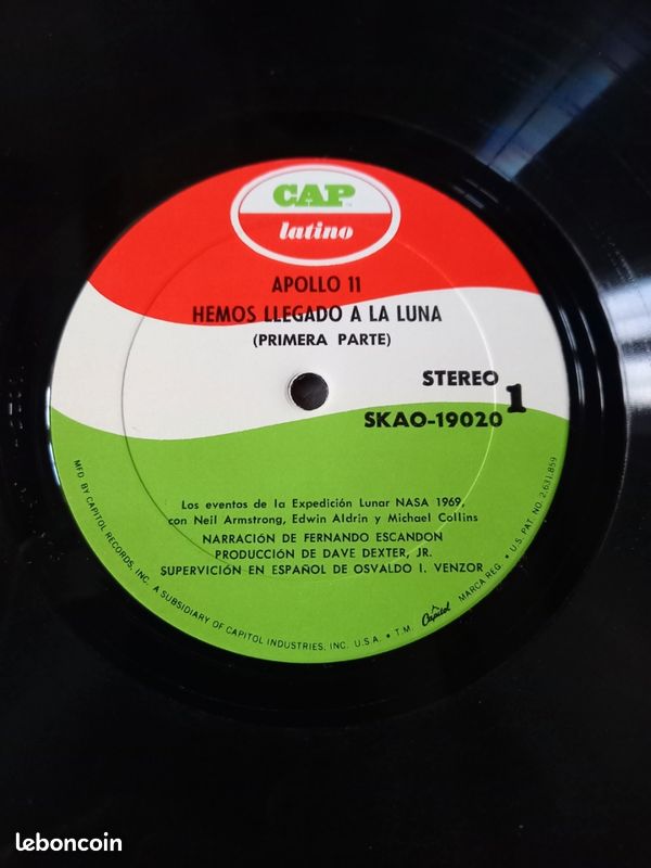 Apollo 11 vinyl lp album 1969 complet avec livret (image 7)