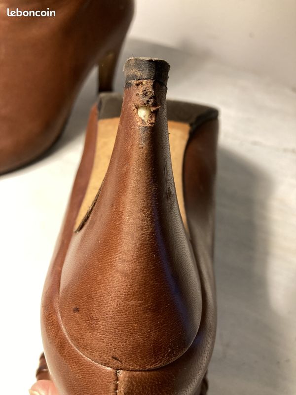 Boots cuir 36/37 (image 6)