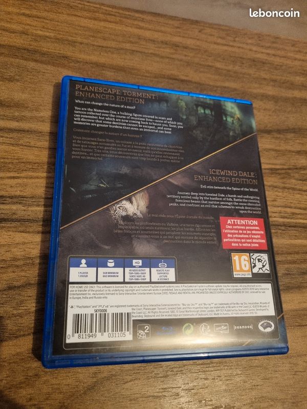 Jeux ps4 TORMENT / ICEWIND (image 3)