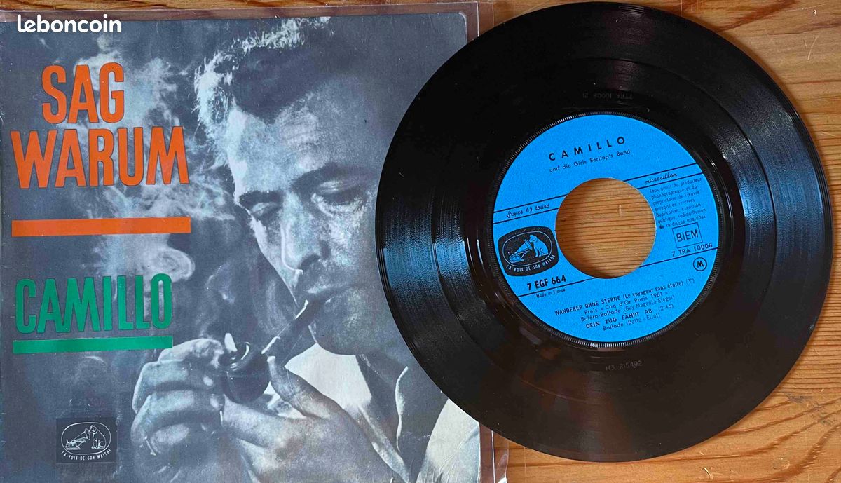 ♥🎼45T🇬🇧♥ *Vinyl 7"* CAMILLO , Sag Warum ©1961 (image 2)