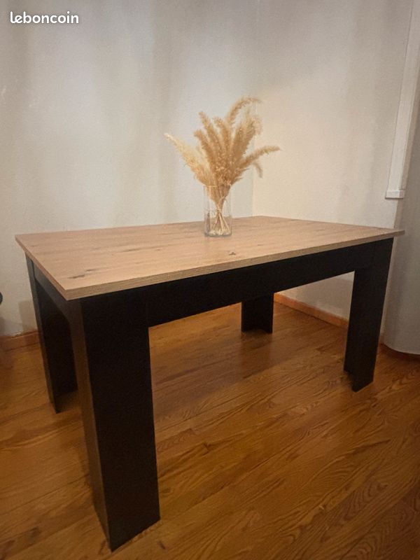 Vente Table à manger bois & noir – état neuf (image 1)