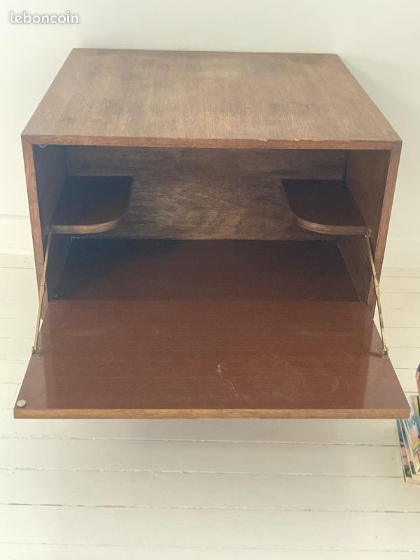 Mid-century Commode Design Vintage Bois Scandinave (Bar) (image 3)