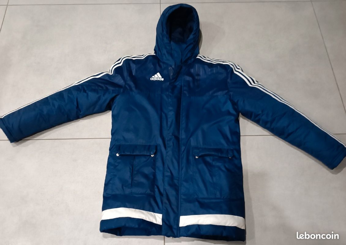 Veste parka longue ADIDAS homme XS football Sport Plein air