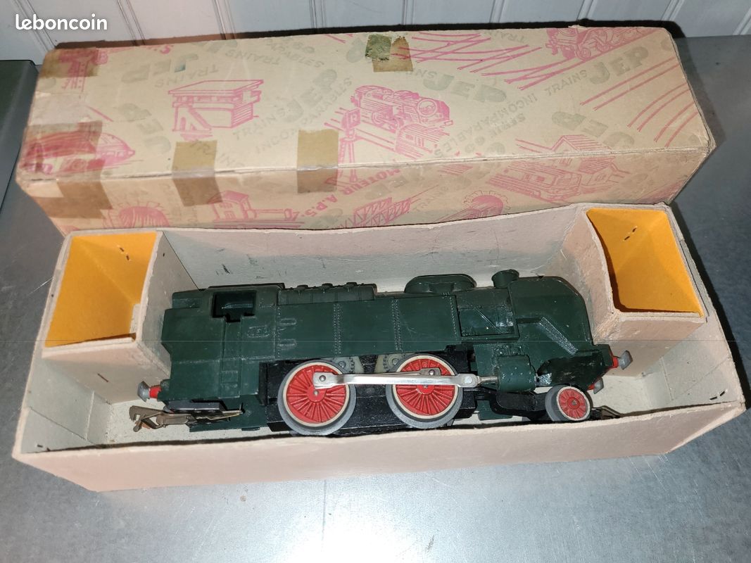 JEP, échelle 0, locomotive vapeur 120T, verte, type 2-4-0... - 85656142