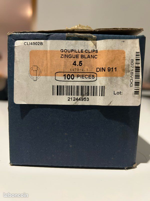 Goupille clips galvanisé (image 1)