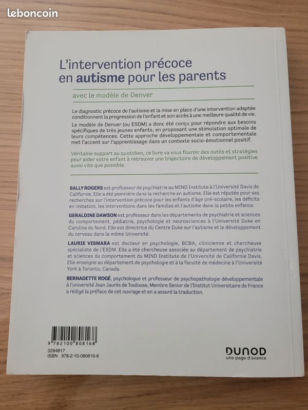 Livre intervention précoce en autisme.methode Denver (image 2)