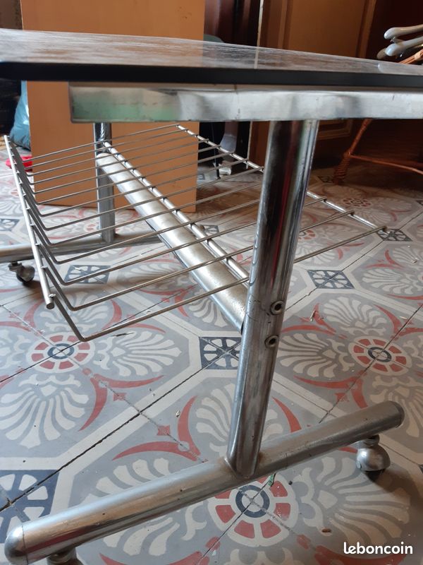 Table basse porte revue vintage (image 3)