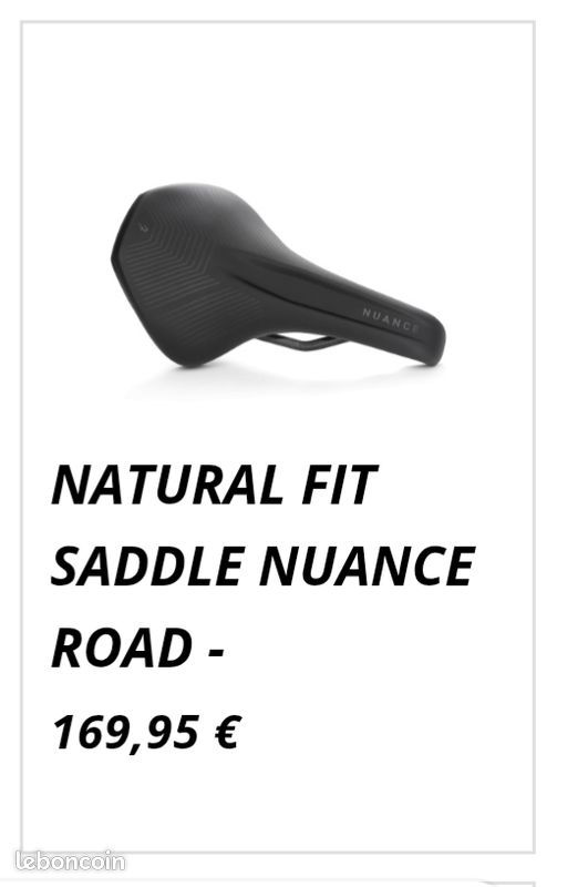 Sella Cube Nuance R Slt Selle Nuance Natural Fit Road Équipements