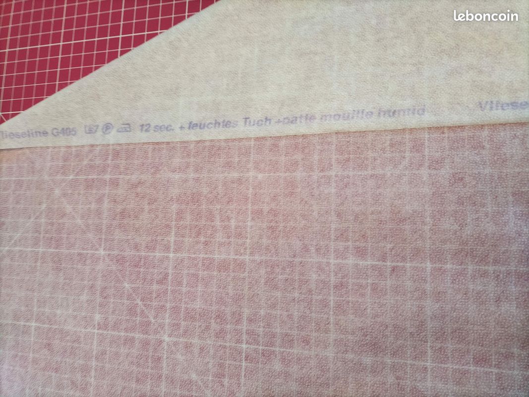 VLIESELINE / VISELINE thermocollante G405 / G 405 ourlet, appliqué, patchwork... - MERCERIE COUTURE Largeur 90 cm thermocollant blanc (image 2)