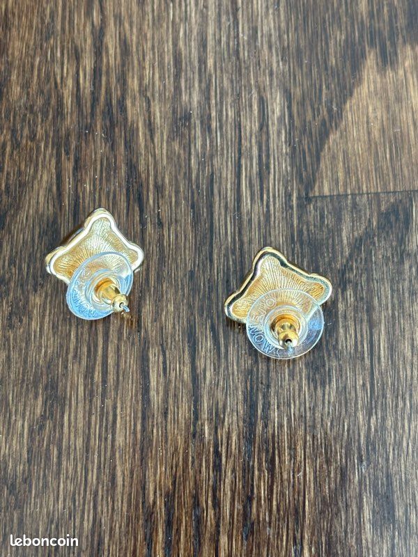 Boucles d'oreilles dormeuses roses de diamants - L'Or Déco
