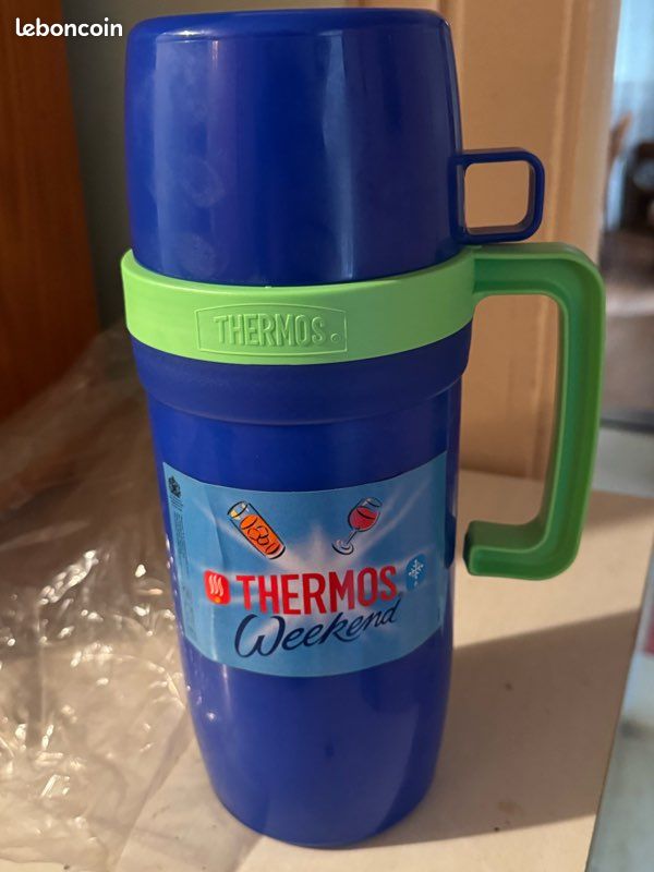 Thermos émaillé vintage - Ressourcerie Histoires Sans Fin
