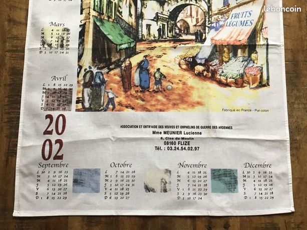 Torchon Calendrier Hansi 2026 - Torchons - BEAUVILLÉ - Coton