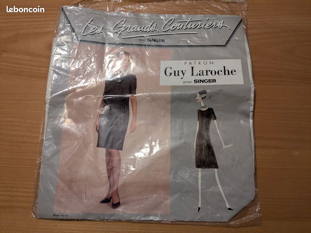 Patron les grands couturiers pour Singer Guy Laroche robe noire (image 2)