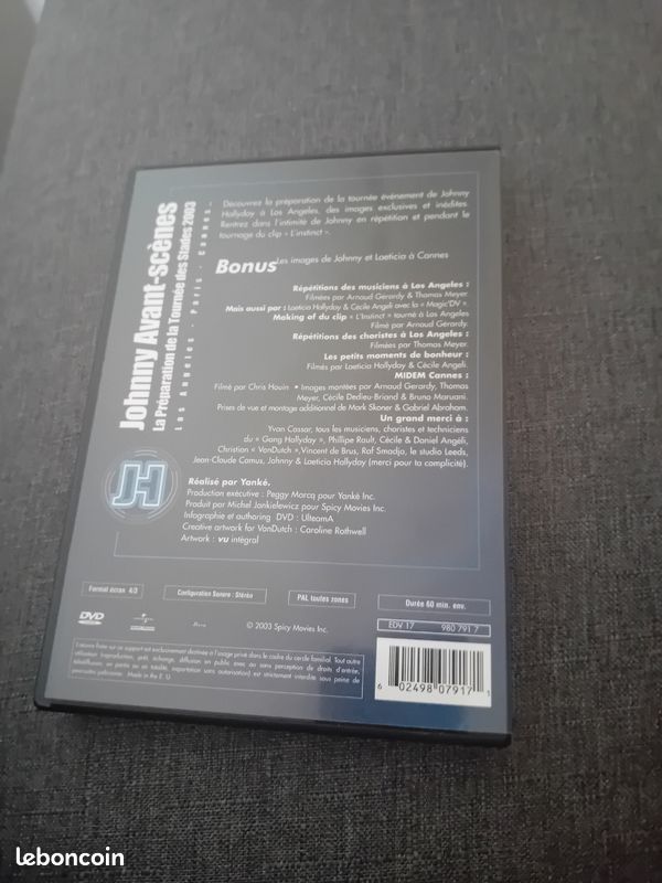 Dvd Johnny " Avant scène " (image 3)