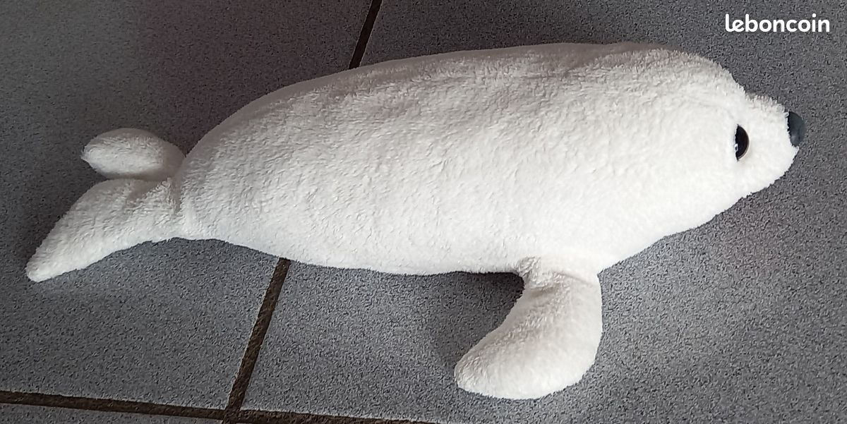 Peluche Bébé Phoque Blanchon 34 cm Jeux Jouets