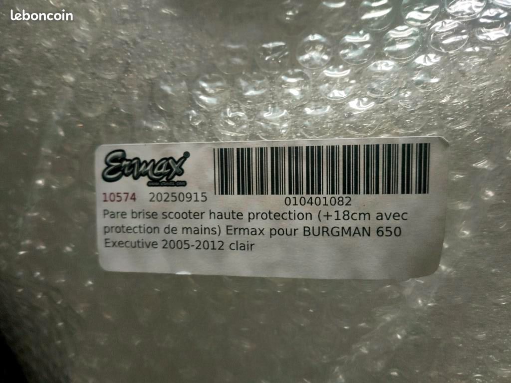 Pare-brise Bulle Sport ERMAX 50 Cm Pour Suzuki AN 650 Burgman (2002-2011) - Neuf, France