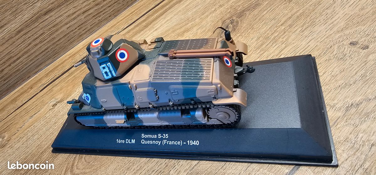 Miniature Char SOMUA S35 – Verem 1/50 – France Campagne Mai 40 – Seconde Guerre
