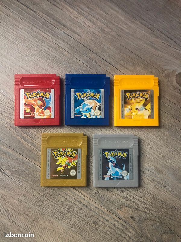 Pack De Jeux Game Boy : Pokémon Argent, Or Et Jaune – Bon état, Authentique Et Testé !