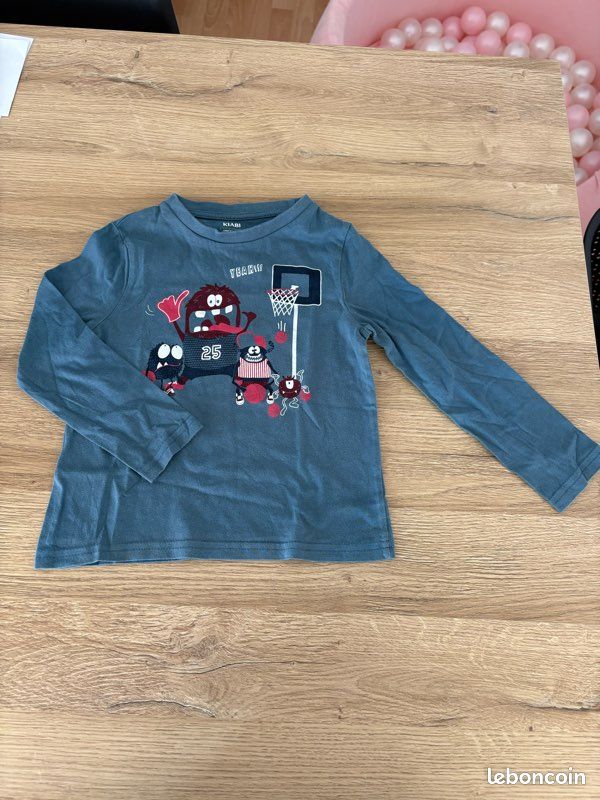T-shirt manches longues garçon taille 3 ans Kiabi (image 1)