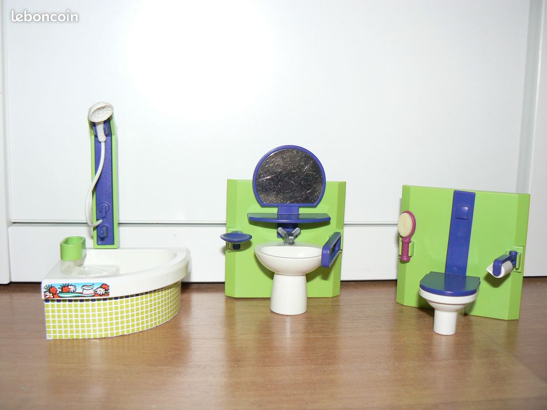 Accessoire Playmobil Toilette / Salle De Bain – Pièce D'occasion, Bon état, Thème Maison Vintage