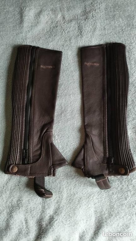 Chaps brunes en cuir taille XS (image 2)
